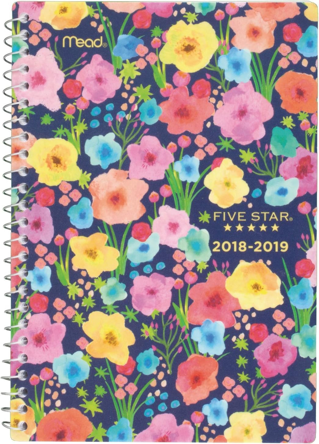 Five Star 2018-2019 Academic Year Weekly & Monthly Planner, Small, 5-1/2 x 8-1/2, In Bloom, Ditsy (CAW457D1)