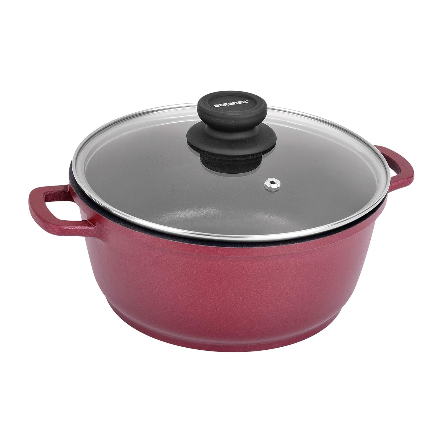 Buy Bergner Scarlett Cast Aluminium NonStick Dutch Oven with Glass Lid