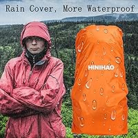 Vista 7 de HINIHAO Mochila de senderismo para acampar de 70 litros con cubierta de lluvia, mochila para treeking paquete de viaje al aire libre (70L azul)