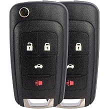 Key Fob Keyless Entry Remote Compatible with Chevrolet Equinox/ Camaro/Cruze/Impala/Malibu/ Sonic/Buick Allure/Encore/Lacrosse/Regal/GMC Terrain Key Replacement for OHT01060512, 2PCS
