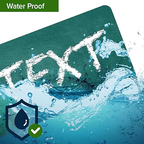 Miniatura 1046 de My Sign Center - Letrero personalizado, 11 colores de fuente, 13 estilos de fuente, 4 opciones de agujero, 22 tamaños, 8 x 32 pulgadas, sin óxido,