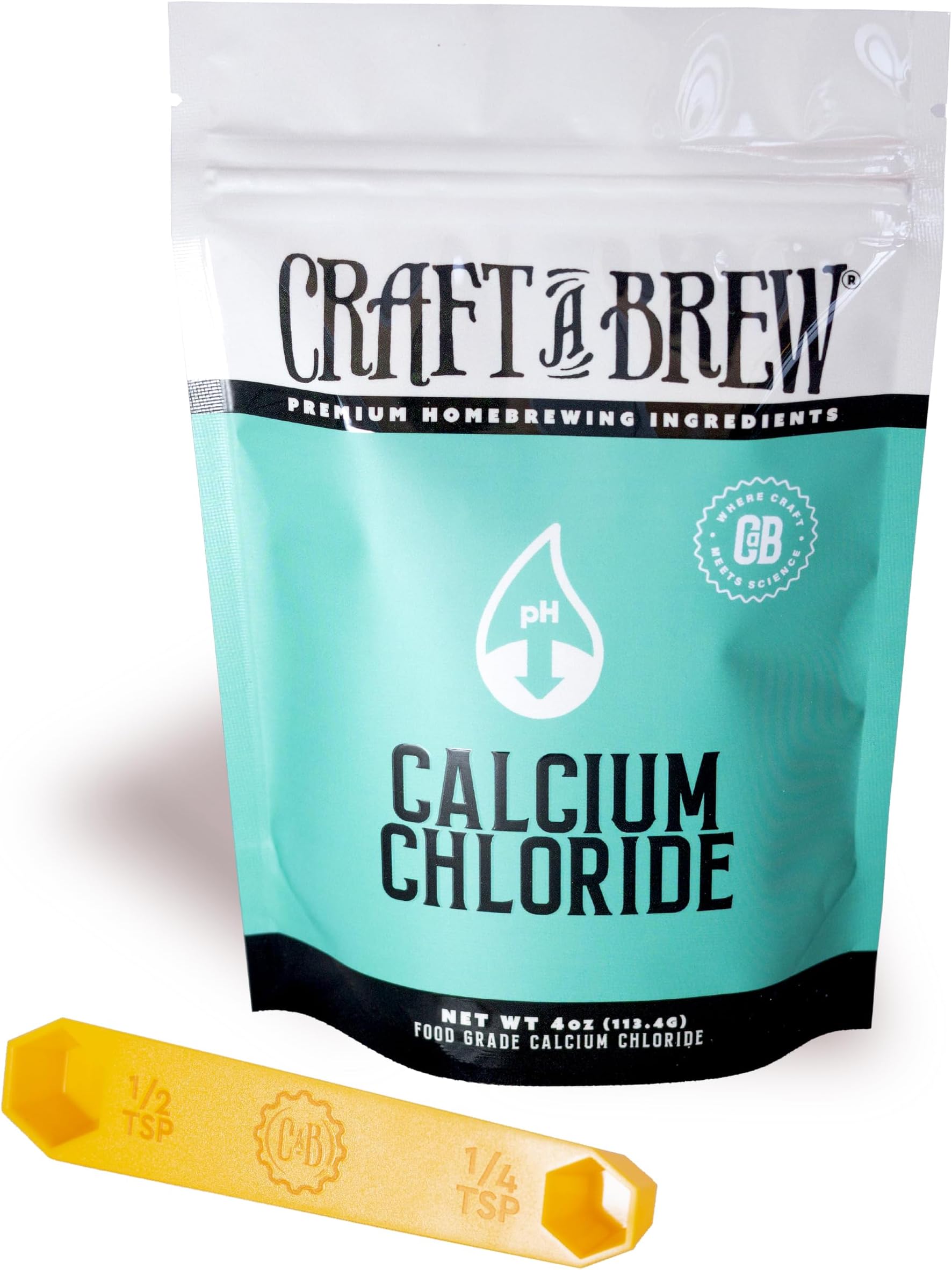 Craft A Brew - Calcium Chloride - Primary Brewing Salt - Home Brewing Ingredients - 4oz