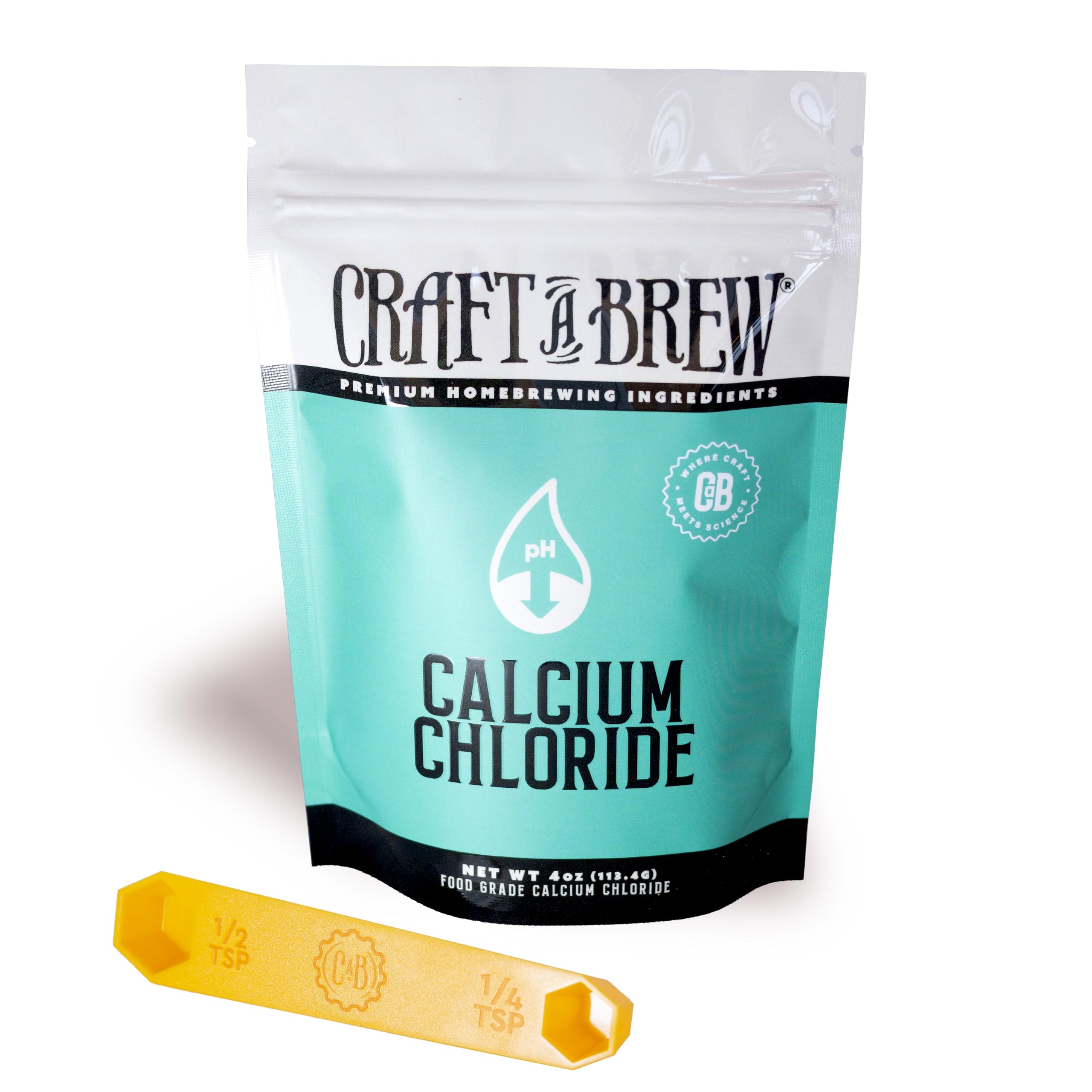Craft A Brew - Calcium Chloride - Primary Brewing Salt - Home Brewing Ingredients - 4oz