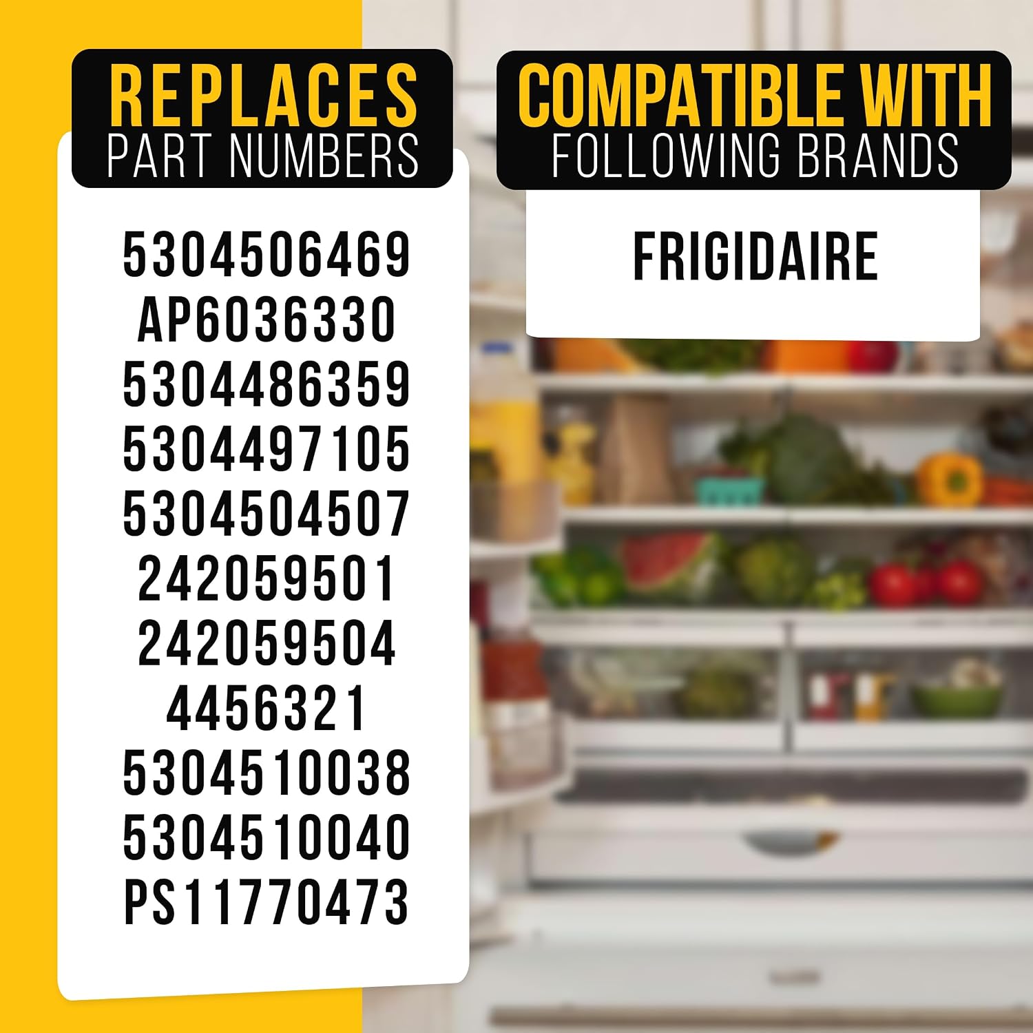 PartsBroz 5304506469 Refrigerator Door Handle Set White 2-Pcs for Frigidaire FFTR1814QW1 FFTR1814QW4A FFTR1814QW3 FFHT1831QP0 FFTR1814QW5A FFTR1821QW3 FFTR1821QW5A LFTR1814LW6 LFTR1814LWK FFHT1614QW2