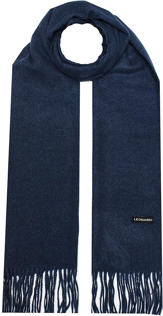 Buy LEONARDI Men's Solid Muffler (Navy) at Amazon.in