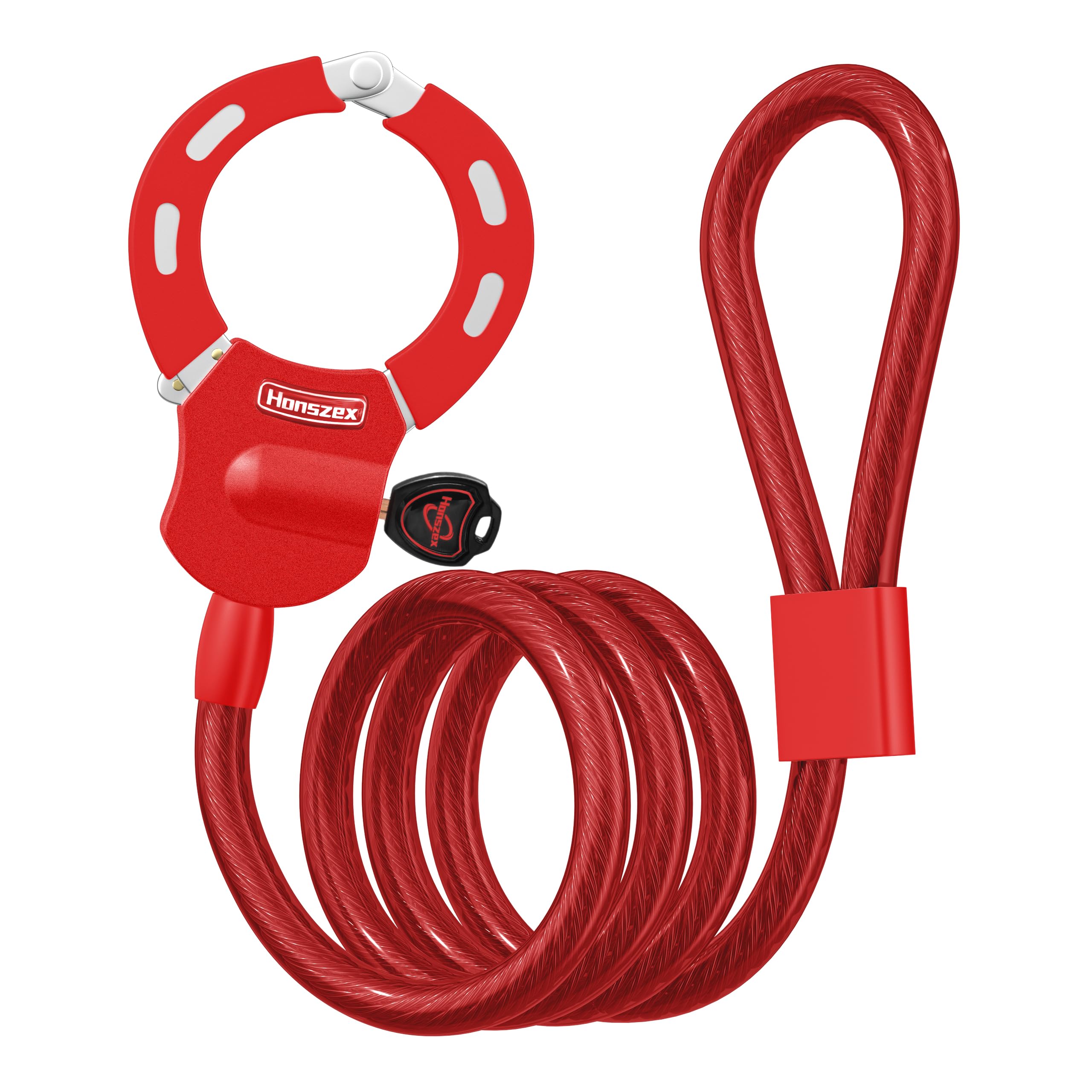 Honszex Candado Bicicleta Antirrobo, Candado Patinete Electrico, 31.8inch Candados Antirrobo