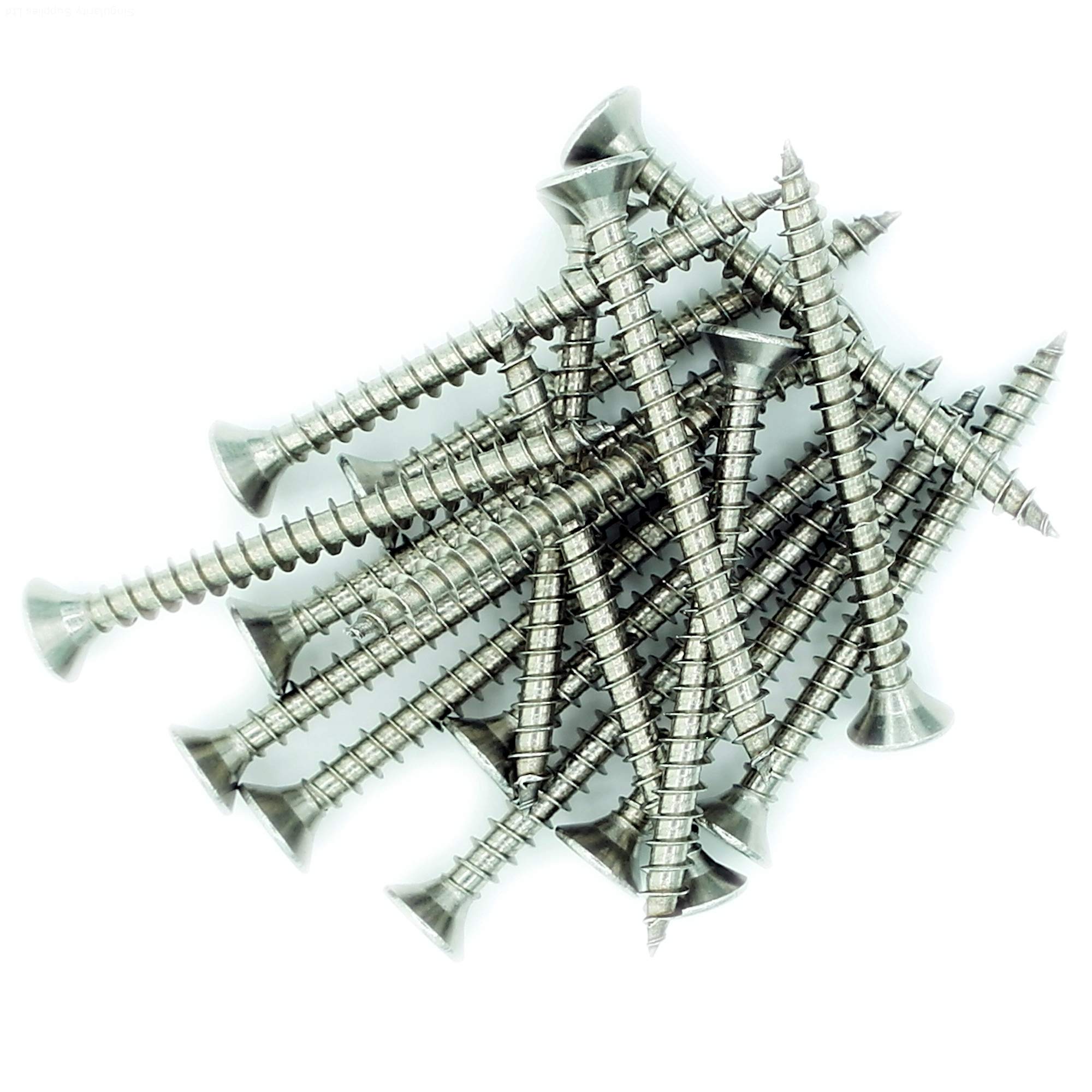 Singularity Supplies No.4 X 1.4 (3Mm X 35Mm) Pozi Countersunk Chipboard Screw - Stainless Steel (A2) (Pack Of 20)