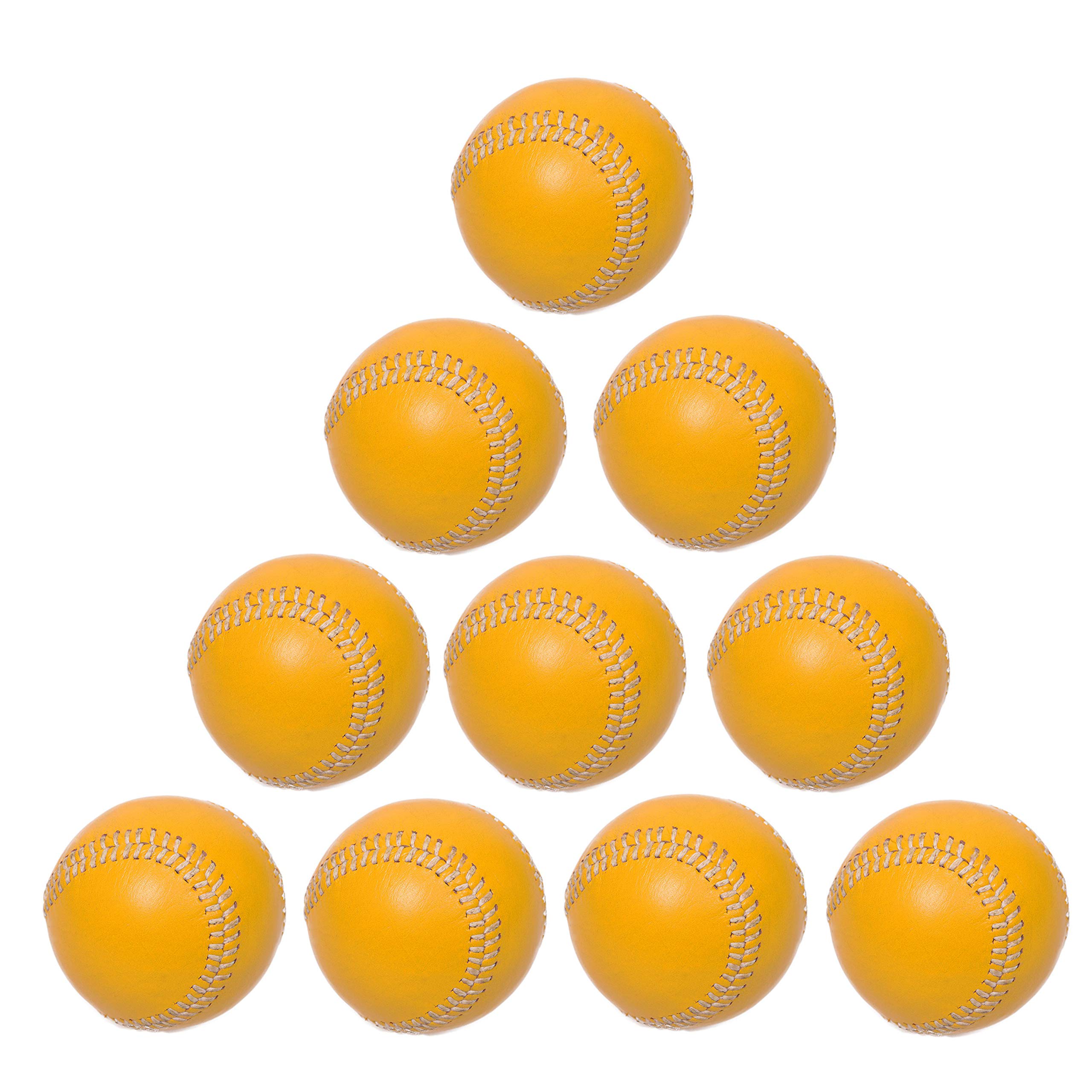 Cawila Schlagball, 200 Gramm Wurfball, 10er Pack, gelb