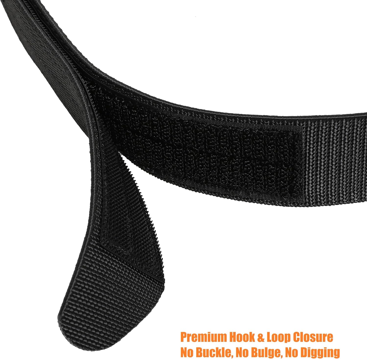 TACNEX Mechanic No-Scratch Elastic Belt 1 3/8" Buckleless Adventure Stretch Web Belt Hook & Loop Closure No Metal Men Women - Image 2