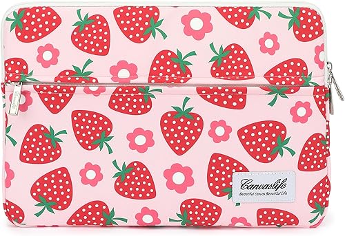 Vista 95 de Canvaslife Patten Laptop Sleeve 14 inch 14.0 inch Laptop Case Bag (flor amarilla)