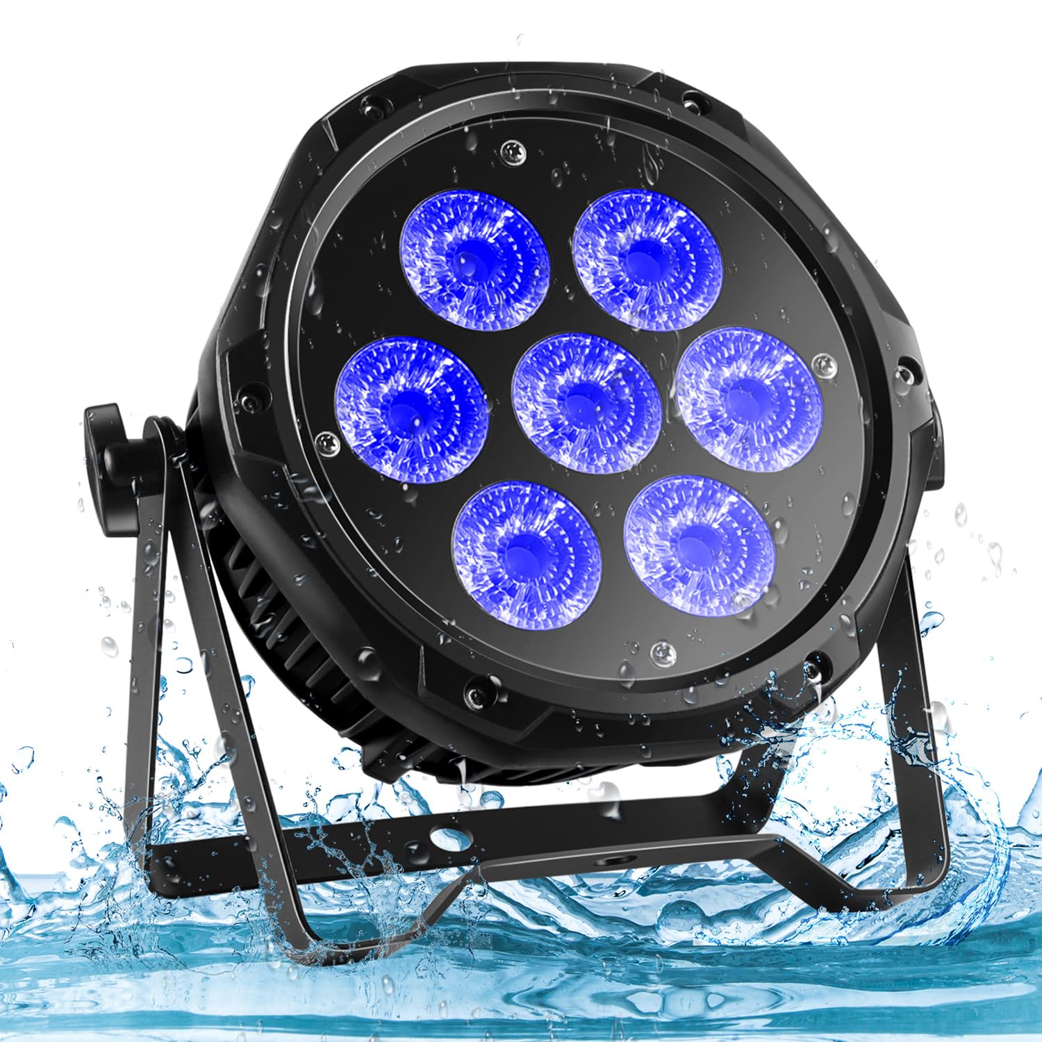 Projecteur LED étanche extérieur RGBW, lumière DJ pour fête et événement
