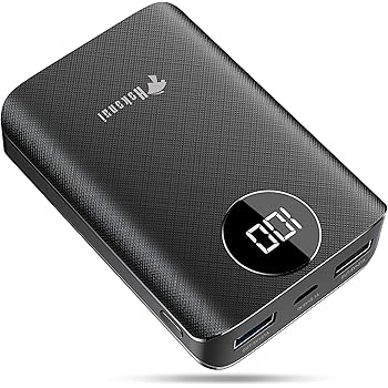 Amazon Hokonui モバイルバッテリー mah 軽量 コンパクト 携帯充電器 2usbポート 急速充電 Lcdライト付き Iphone Android 対応 スマホバッテリー ブラック モバイルバッテリー 通販