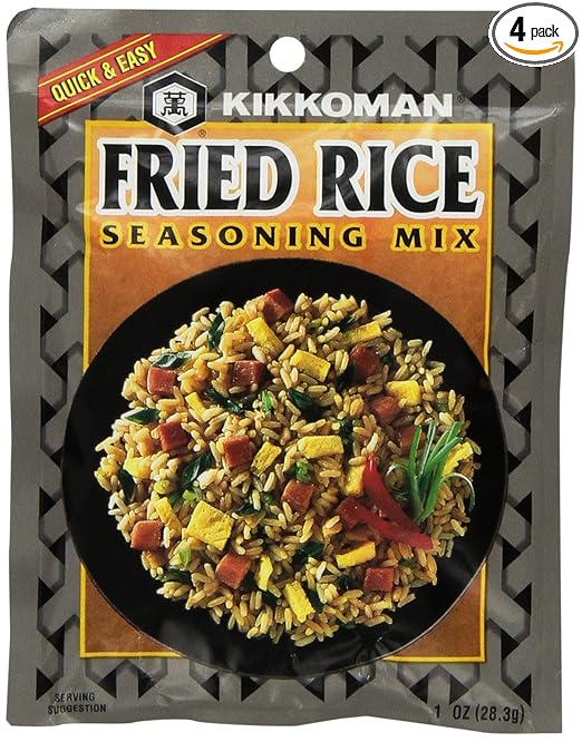 Kikkoman Fried Rice Seasoning Mix (1 oz Packets) 4 Pack