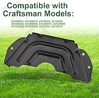 Vista 7 de 783-06424A-0637 - Cubierta de cinturón de cubierta negra compatible con MTD/Craftsman/Troy-Bilt/Husky cortacésped de 42 pulgadas y 46 pulgadas