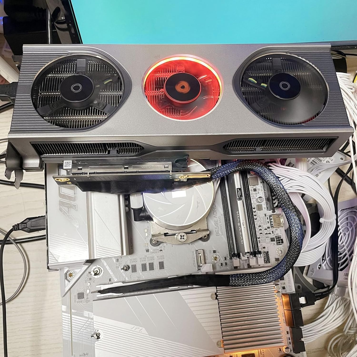 PCIE 5.0 X16 延長ケーブル 高速グラフィックスカード接続 64GTs