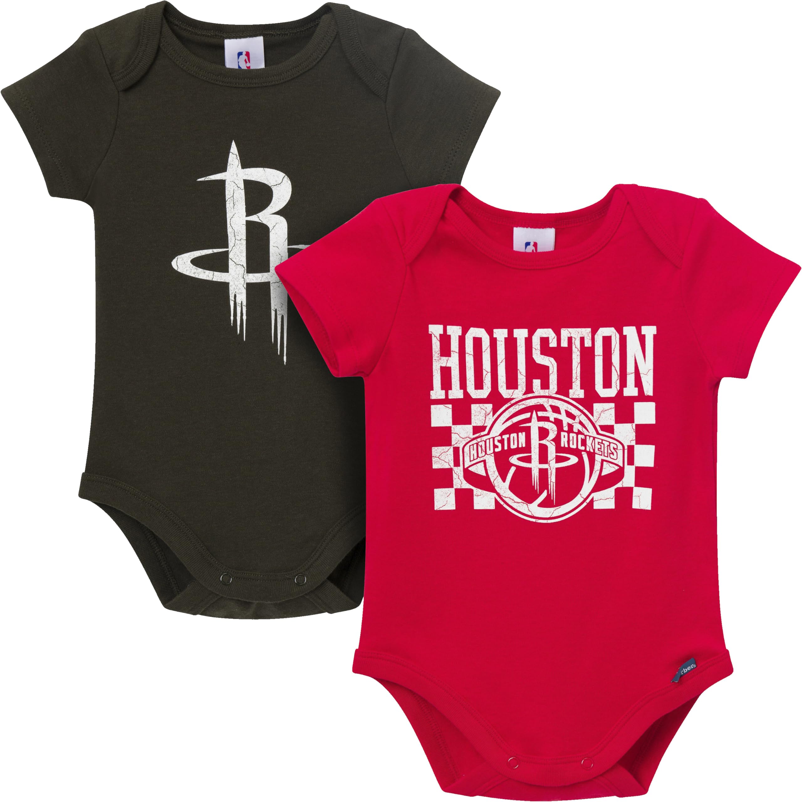 Gerber Baby NBA Boys &amp; Girls 2-Pack Short Sleeve Onesie Bodysuits