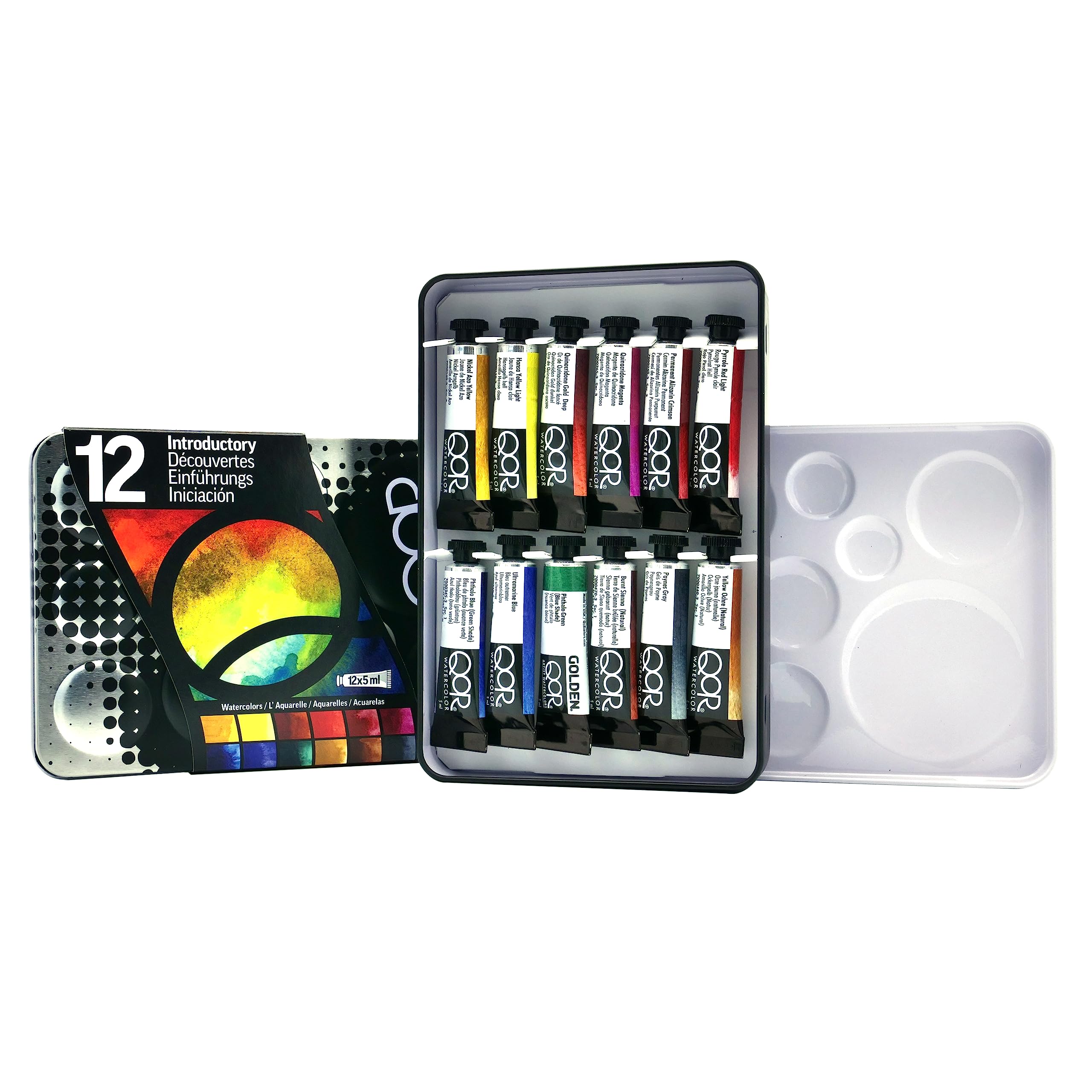 Amazon | GOLDEN QoR WATERCOLOR SETS アメリカ製「透明水彩絵具