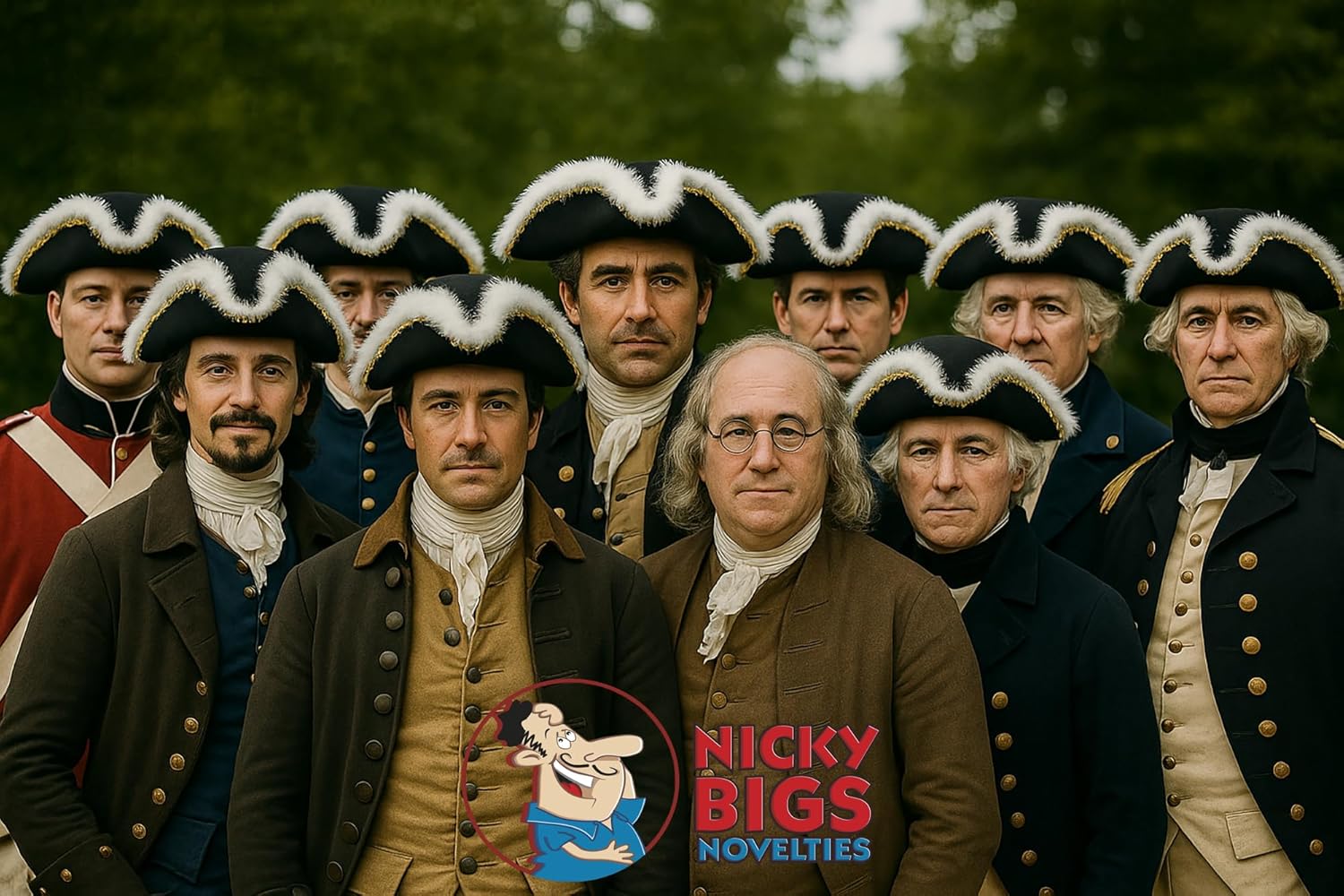 Nicky Bigs Novelties Black Pirate Hat For Women, Adult Colonial Three Cornered Cocked Tricorn Hat For Adults, Buccaneer Cap, Pirate Accessories Women with Gold Trim And Faux Feathers - Image 7