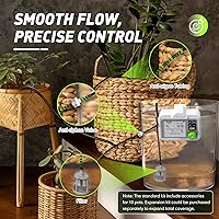 Vista 6 de RAINPOINT Large Display Automatic Plant Waterer Indoor for Pot Plants,Cycle & Soak Mode Vacation Self Watering Drip Irrigation System Device Kit