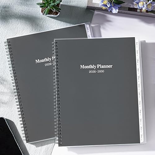 Miniatura 2 de Agenda mensual 2026-2030, enero de 2026 a diciembre de 2030, agenda mensual de 5 años con pestañas y citas de celebridades, 9 x 11 pulgadas, citas