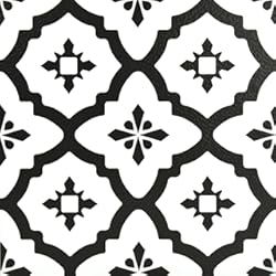 Azulejo Vinílico Autoadhesivo WallPops FP2480 Comet Peel & Stick, 30.48 cm x 30.48 cm x 1.5 mil, Azulejos de suelo de Vinilo, Autoadhesivo con tira, color negro, 10 Unidad (Paquete de 1)