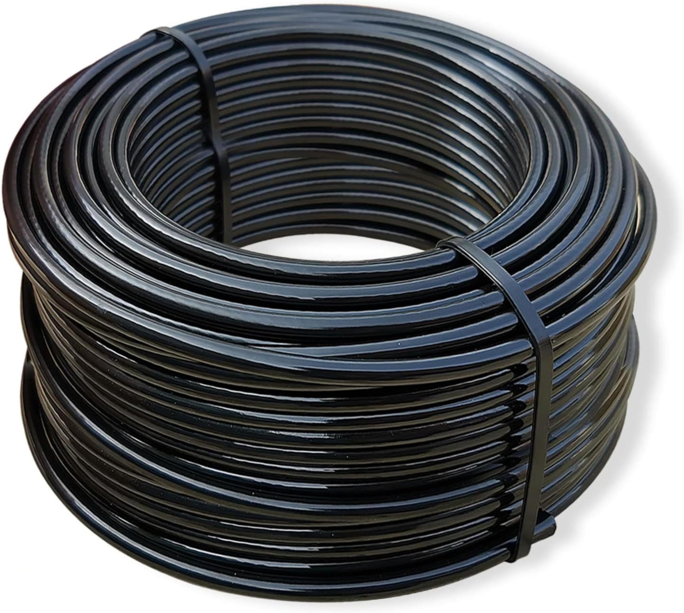 Fitness Guru® Premium Imported Gym Wire Rope – PU Coated Black Cable with Inner Steel Core for Gym Machines, Thickness- 6 MM, Length- 20 Meter