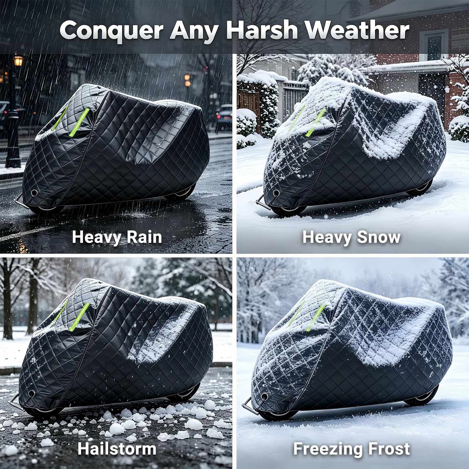 Housse de Moto Anti-grêle Compatible avec Yamaha Xvs 950 Bolt|Housse de Moto Moto Covers Accessories en Tissu Oxford résistant,Toutes Saisons,avec Sac de Rangement