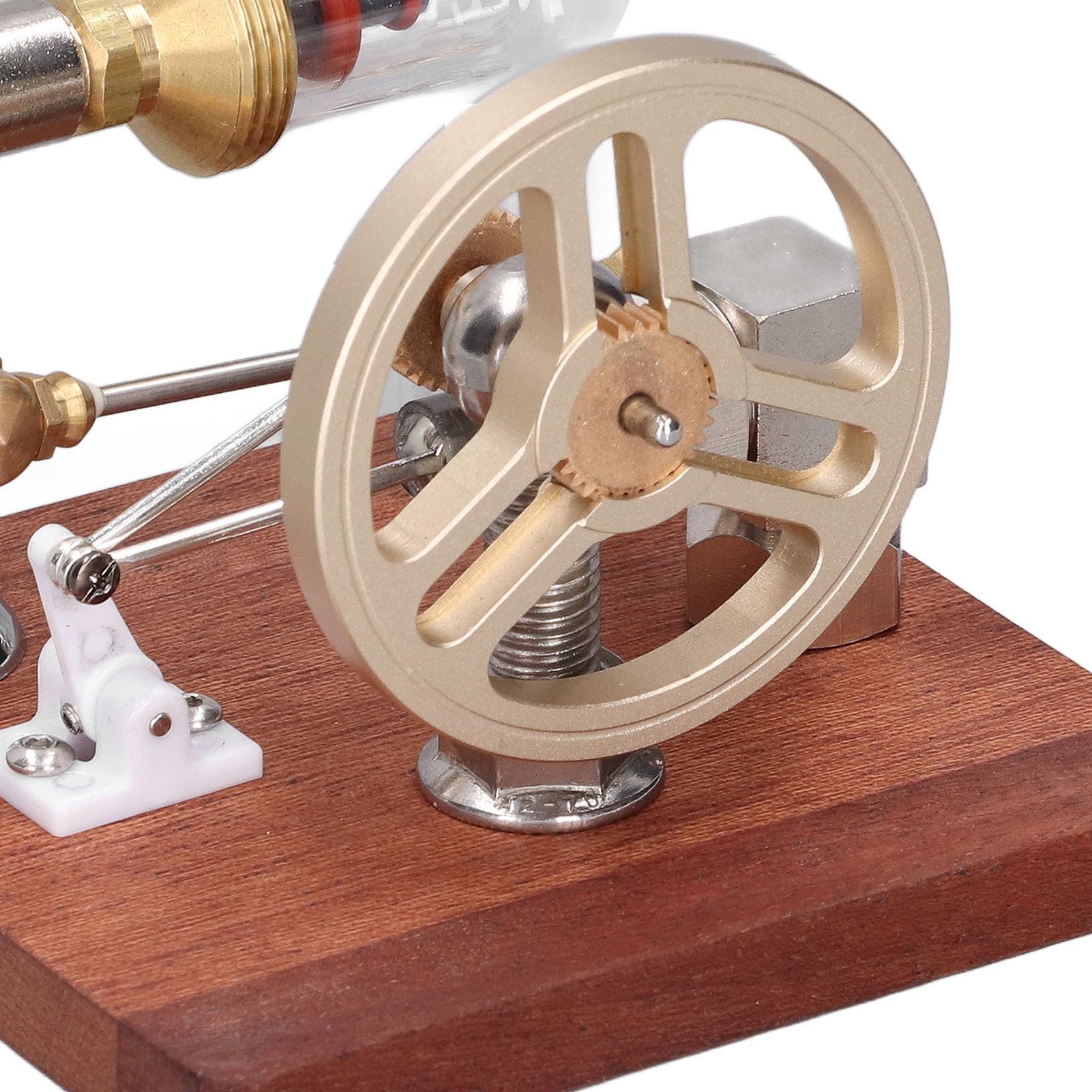 Walfront Modelo de Motor Stirling, 10cm Alimentado por Aire Caliente
