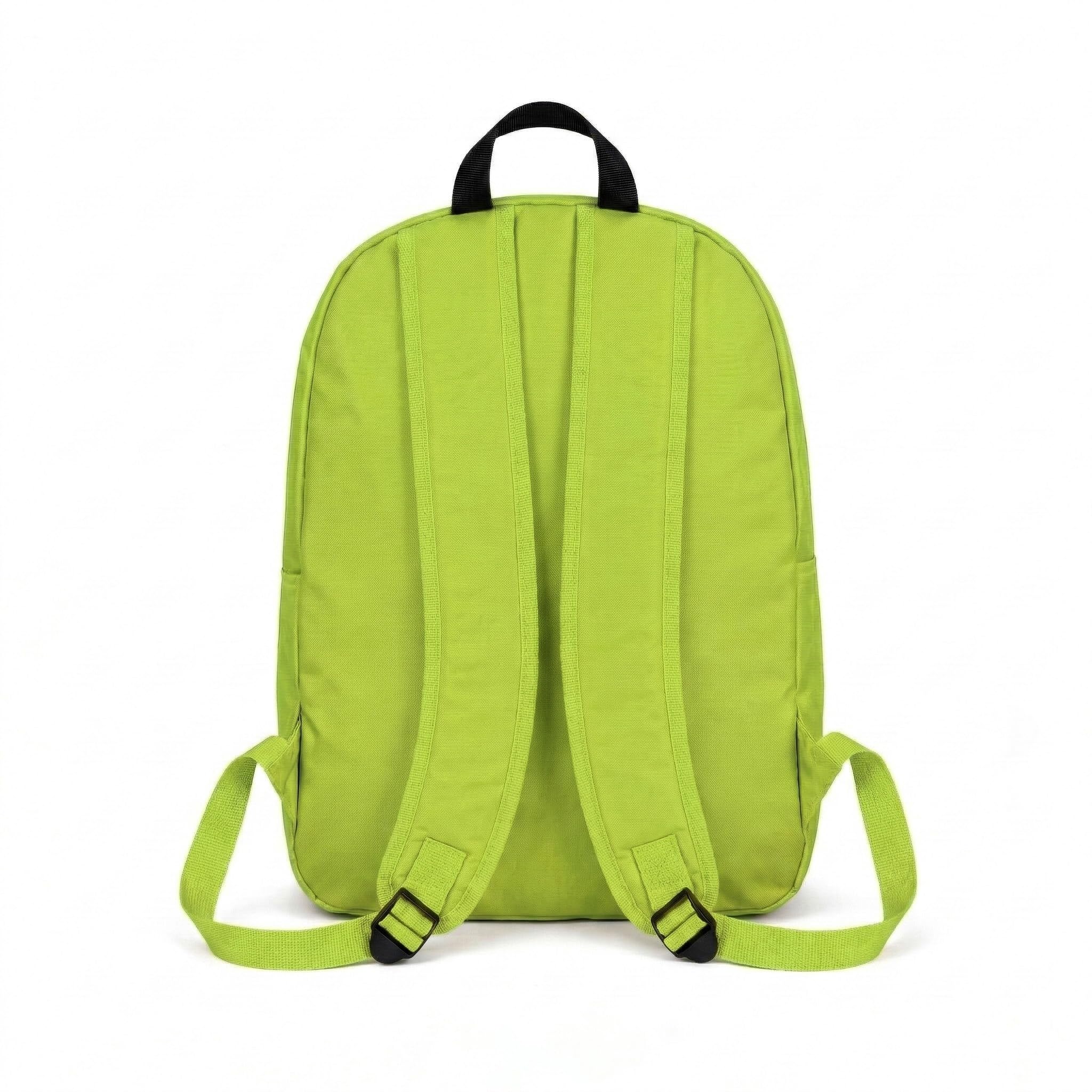 TECHMADE Zaino Scuola/Casual Unisex Multifunzionale 30x15x40 cm – IDEALE PER: Lavoro, Scuola, Ufficio, Tasche, Tempo Libero, Tasche Multiple e Cerniere Resistente - Poliestere 600D PVC (Verde Lime)