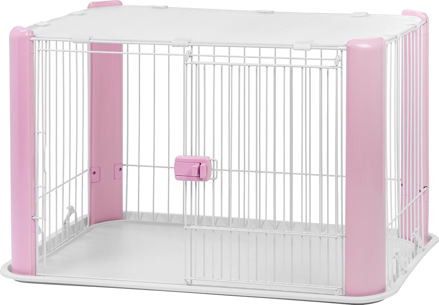 IRIS USA Wire Pet Cage with Mesh Roof