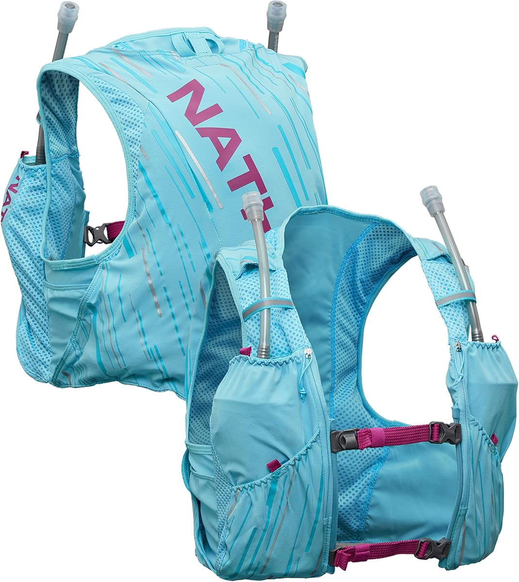 Pinnacle Race Vest para hombre, mochila de hidratación de 12 L, vejiga de agua de 1,6 L, chaleco para correr, bolsillos resistentes al agua, ligero y que absorbe la humedad