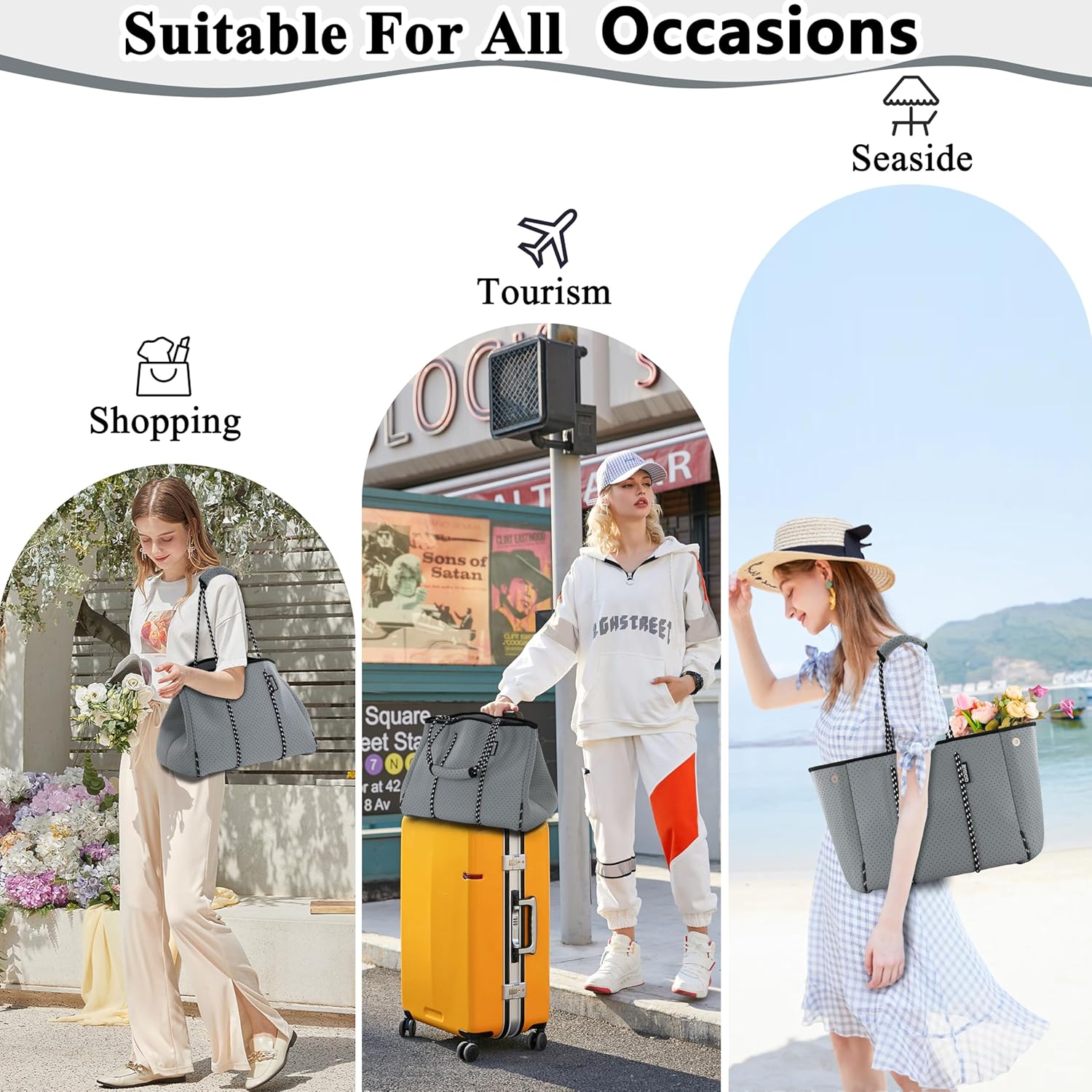 QOGiR Multipurpose Gym Beach Bag, Light Weight, Large, Sports … … - Image 7