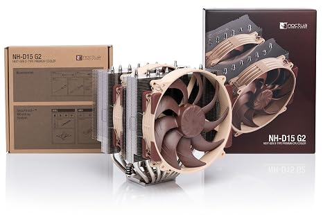 Recommended Standard Version (Brown) for Noctua NH-D15 G2, Dual Tower Processor Cooler, AMD AM5 and Intel LGA1851 / LGA1700