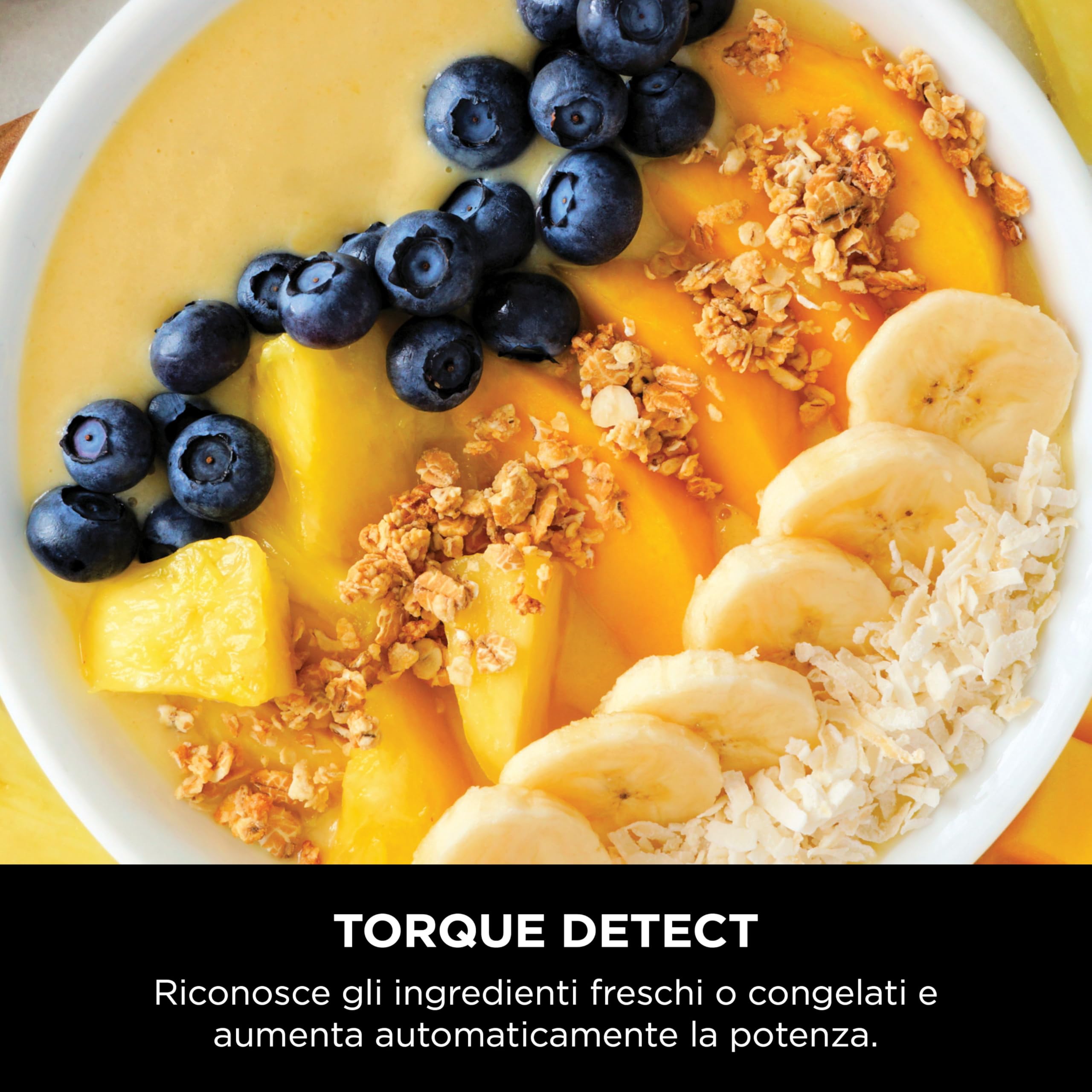 Ninja Frullatore Detect Power Pro, 1200W, Nero, TB201EU | Caraffa da 2L (Capacità Massima di 1900ml), Potente Frullatore per Smoothie, Tritare Verdure e Preparare Bevande Ghiacciate