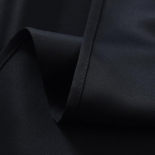 Miniatura 7 de Aquazolax Cortinas opacas para ventana, cortinas opacas sólidas de 52 x 95 pulgadas, paneles de cortina con aislamiento térmico de alta calidad para