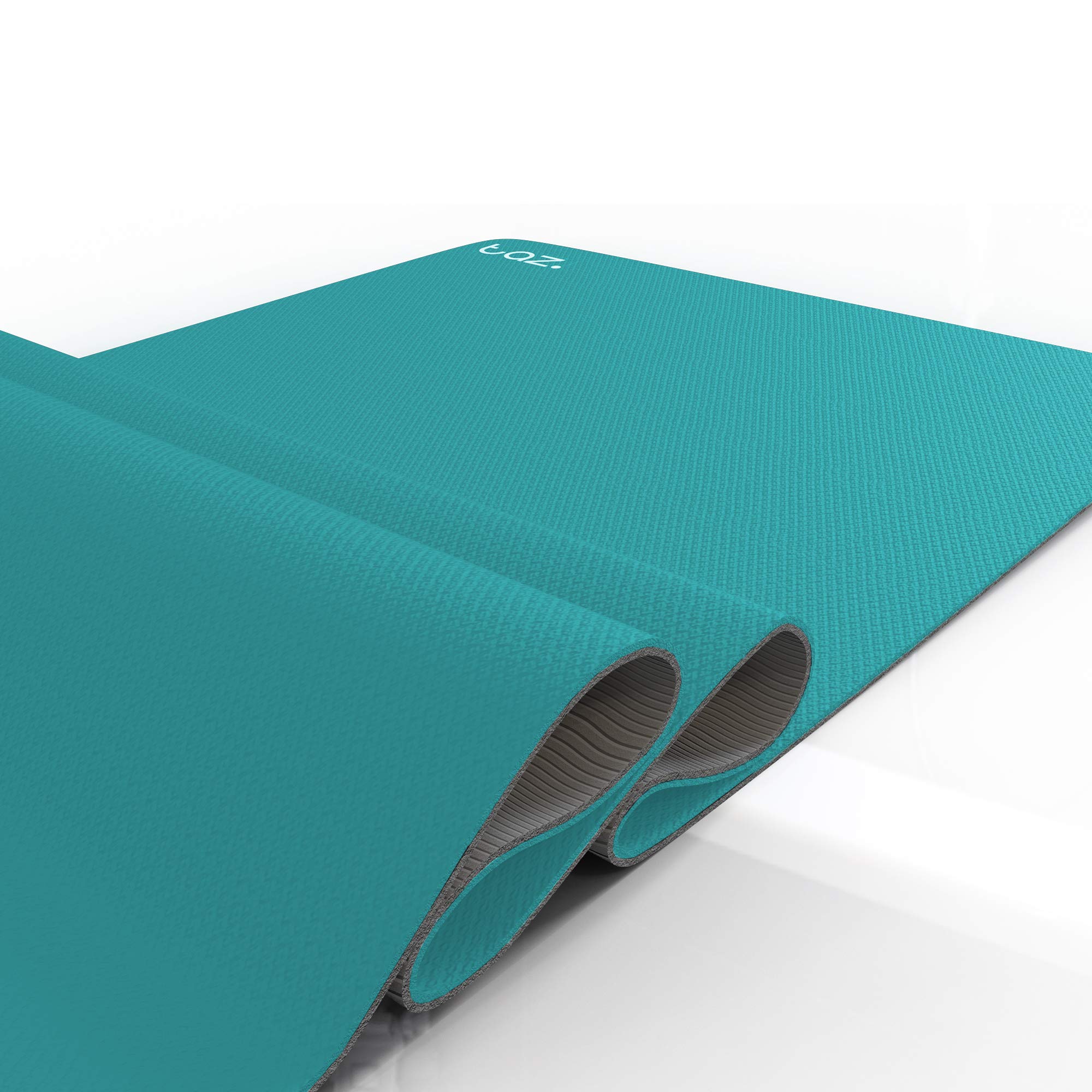 TAZ Yoga Mat Eco Friendly Non Slip, SGS Certified TPE Exercise Material - Textured Non Slip Surface and Optimal Cushioning with Carrying Exercise Strap, Warranty