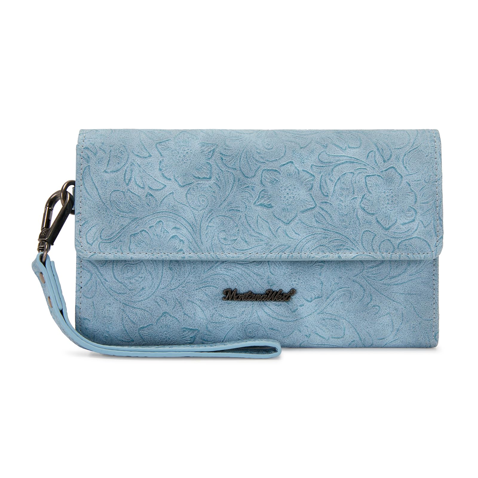 Montana West Women Western Wallet Large Women's Wallets, Card Cases & Money Organizers with Phone Pocket and Rfid Lining