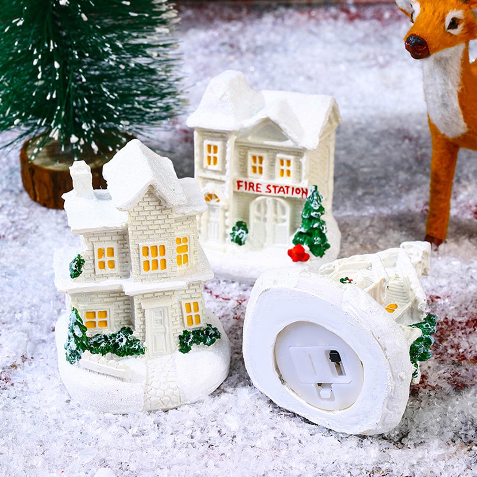 クリスマスビレッジ LEDライト付き クリスマスビレッジ LEDライト付き｜Amazon.co.jp: WONDER GARDEN