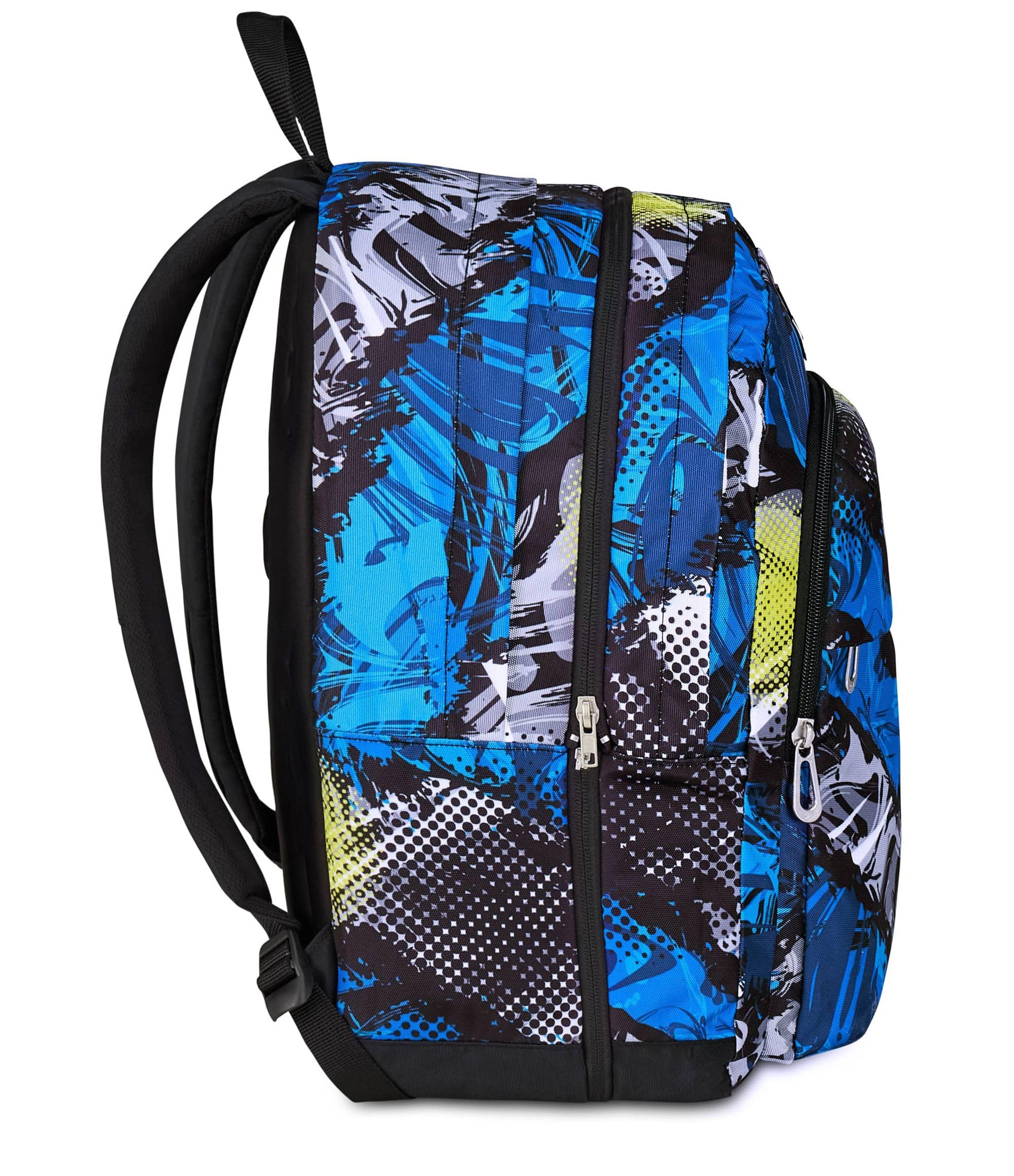 Seven Zaino Scuola Pro XXL Reversibile Detach JAPAN MOOD, Blu, Zaino Doppio Scomparto, Tasca Porta PC e Tasca Porta Borraccia, Scuola Media e Superiore, Ragazzo
