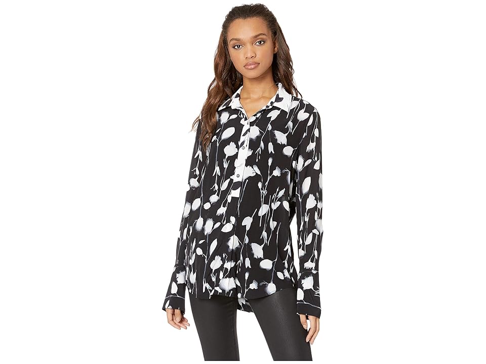 

EQUIPMENT Eleonore (True Black) Women's Long Sleeve Button Up
