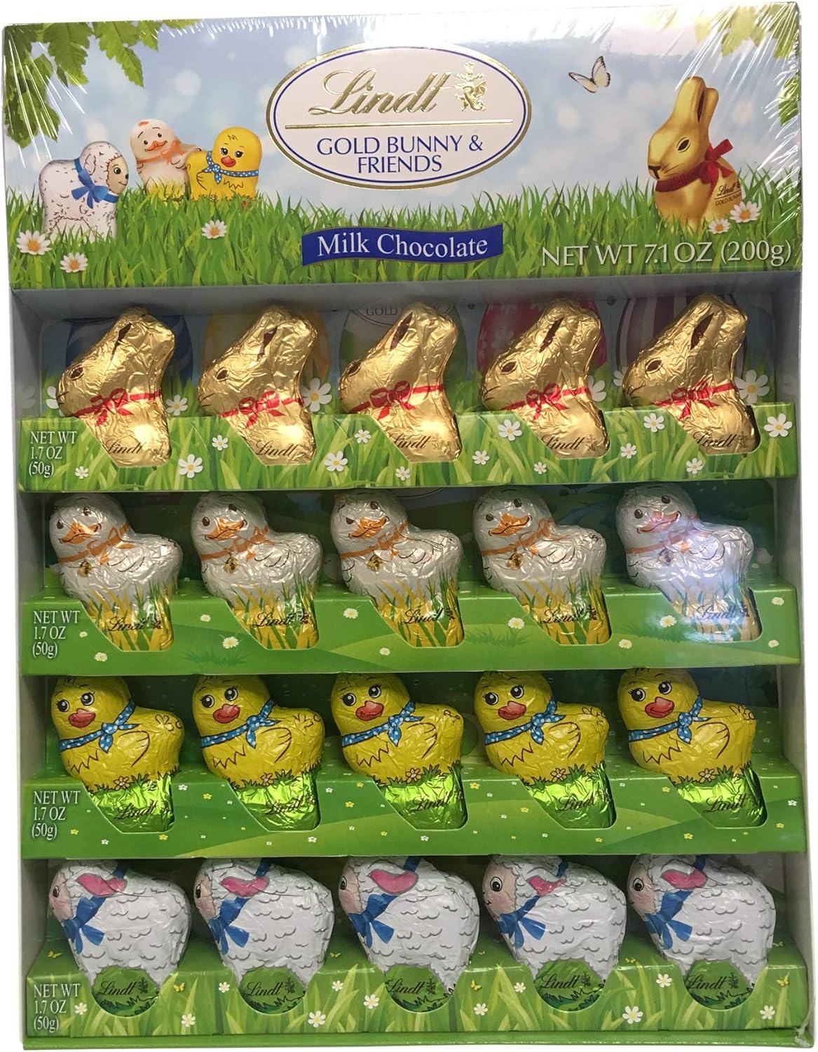 Lindt Bunny and friends Milk Chocolate 7.1 oz.200g Easter Essentials