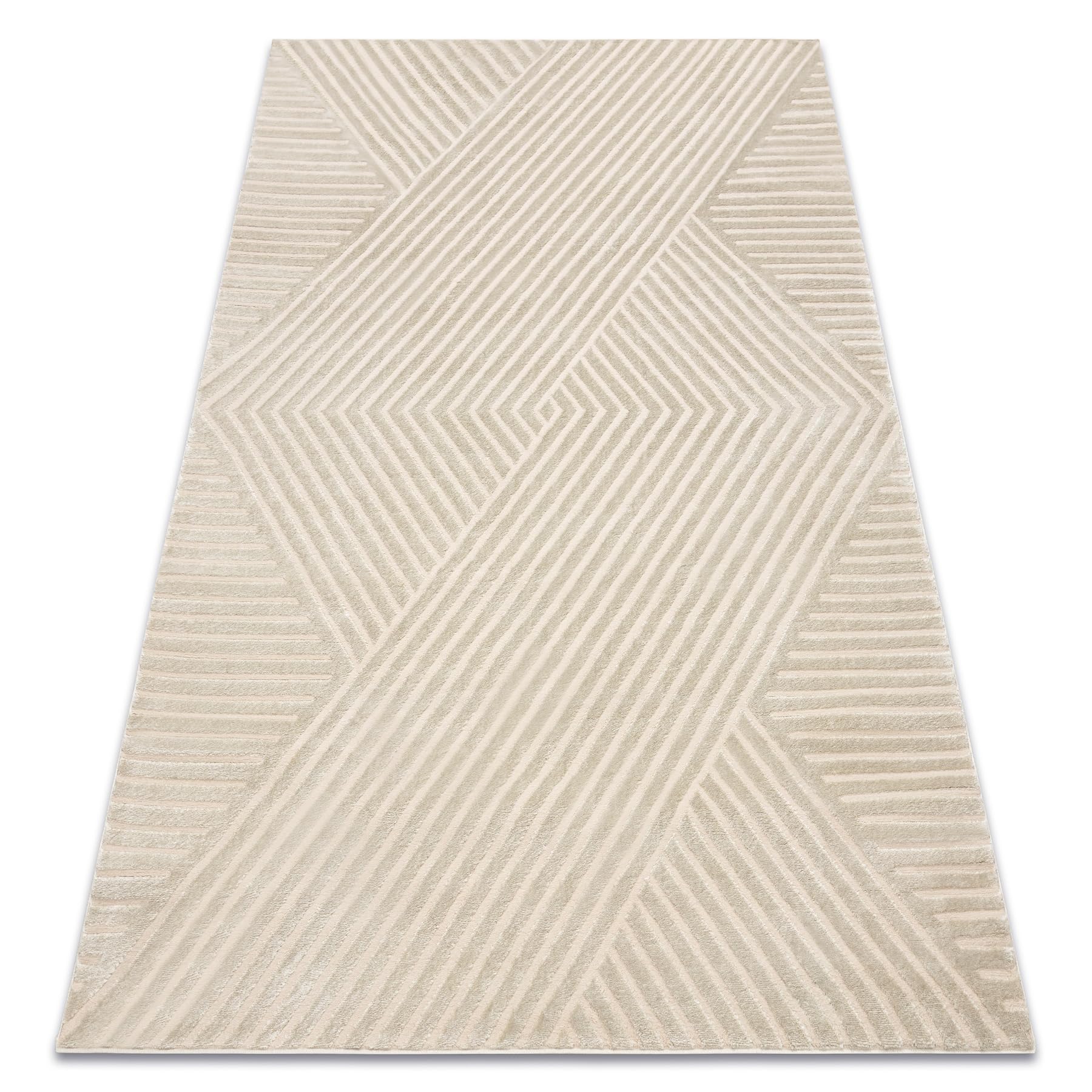 Tapis Balance 1503 Taupe glamour | Revêtement structuré haut de gamme 160x220 cm