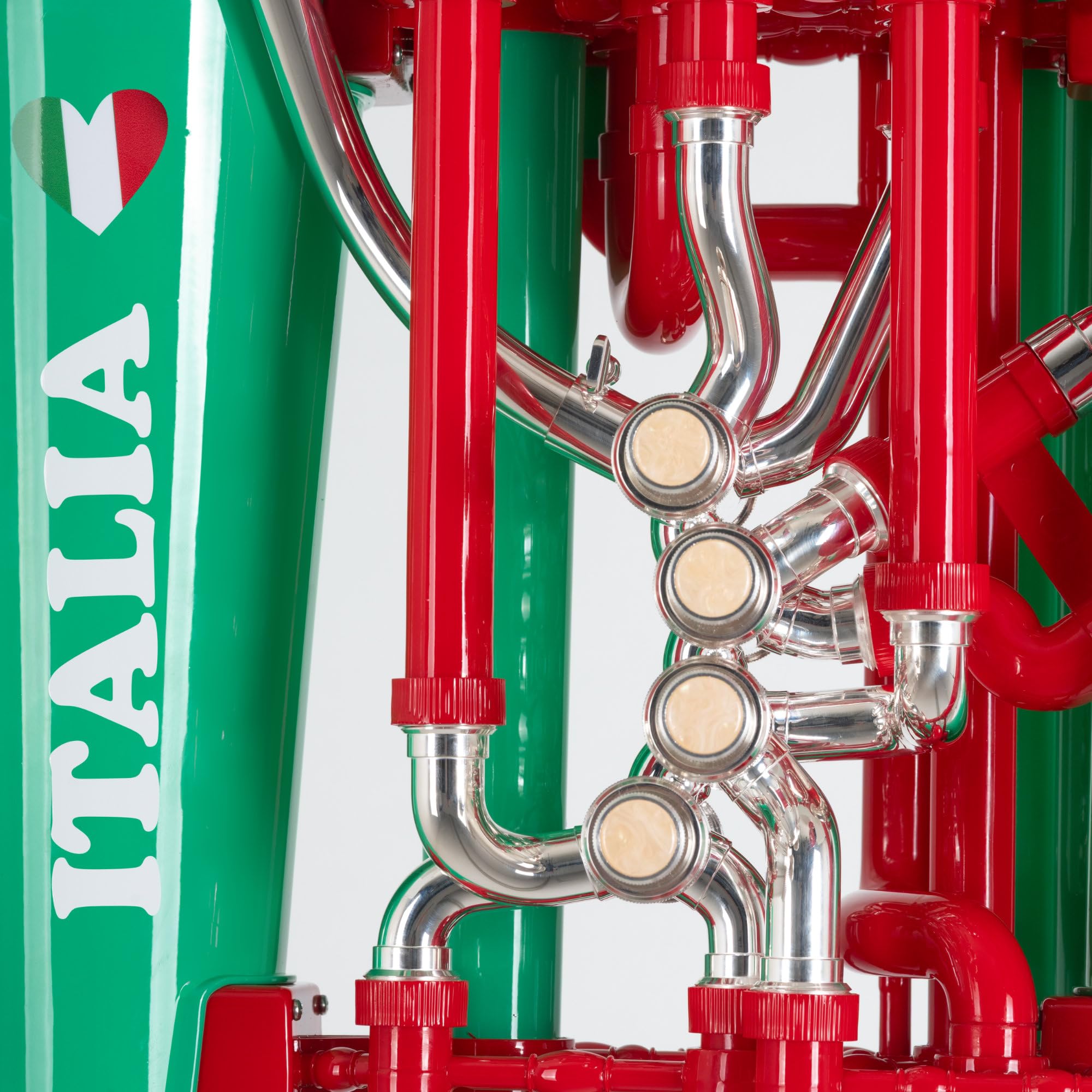Classic Cantabile KT-30PL MardiBrass Tuba Bb en plastique ABS, léger et stable, pavillon et mécanisme en laiton. Inclus housse et embouchure. Couleur vert.