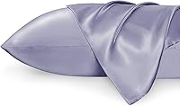 Vista 28 de Bedsure Fundas de almohada de satén, similares a las fundas de almohada de seda tamaño Queen, juego de 2, fundas de almohada para mujeres que