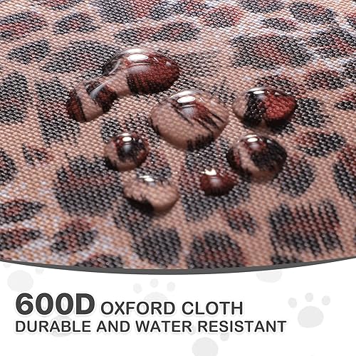 Miniatura 11 de MoNiBloom Cochecito para mascotas de 4 ruedas, fácil de plegar con forma de paraguas para perros y gatos, con bolsa de almacenamiento y malla