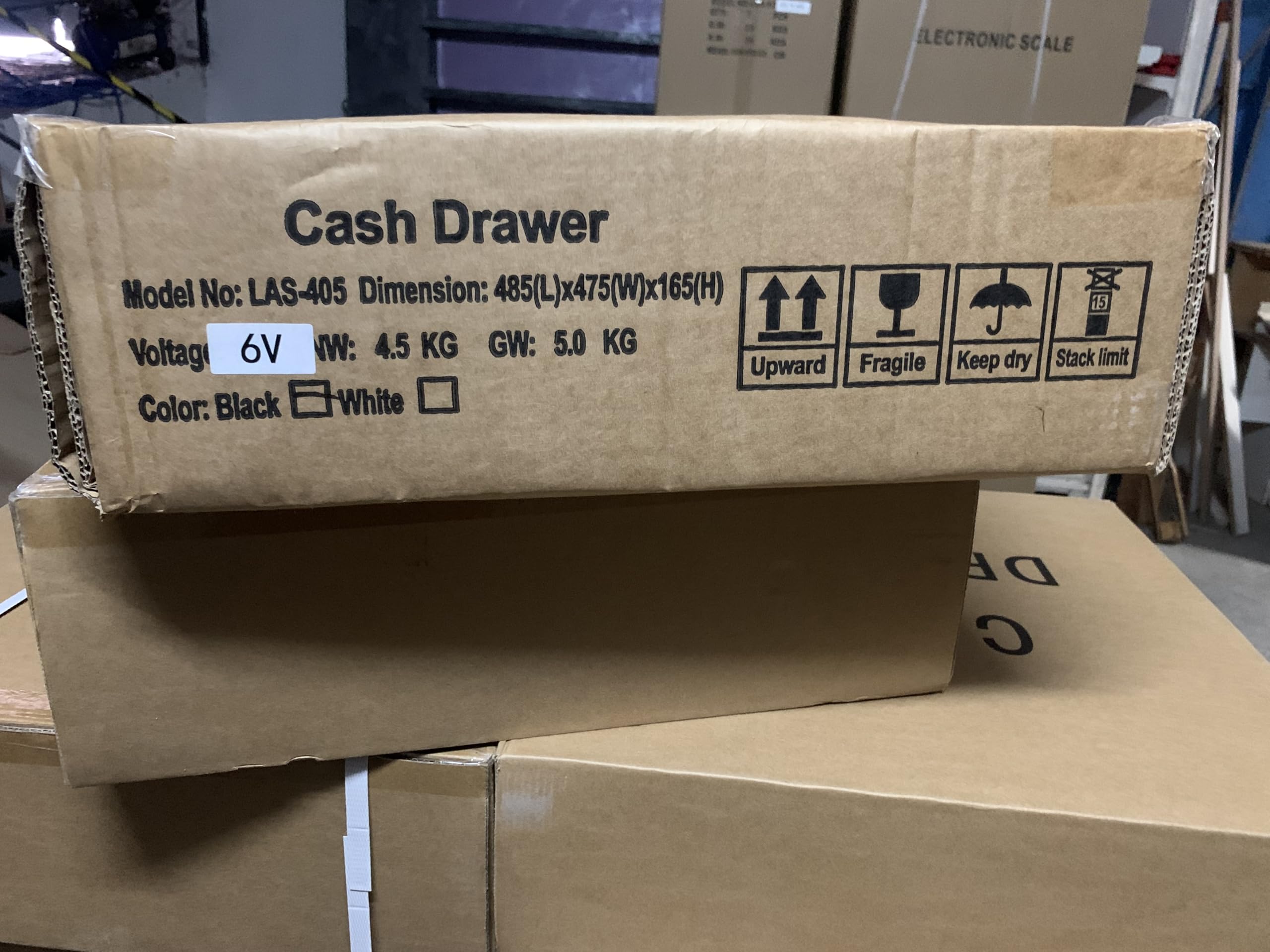 Balanza de 4 vendedores con ticket personalizable y cajón monedero