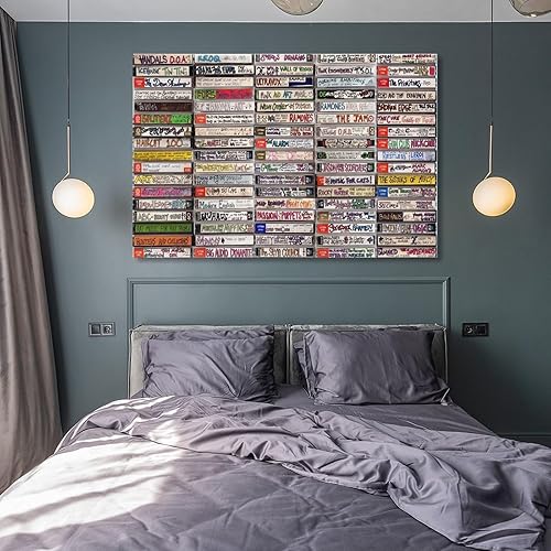 Miniatura 8 de Póster de lienzo retro, cinta de cassette, póster musical, cintas de cassette, punk rock, punk retro, punk retro, New Wave, Post Punk, regalo de