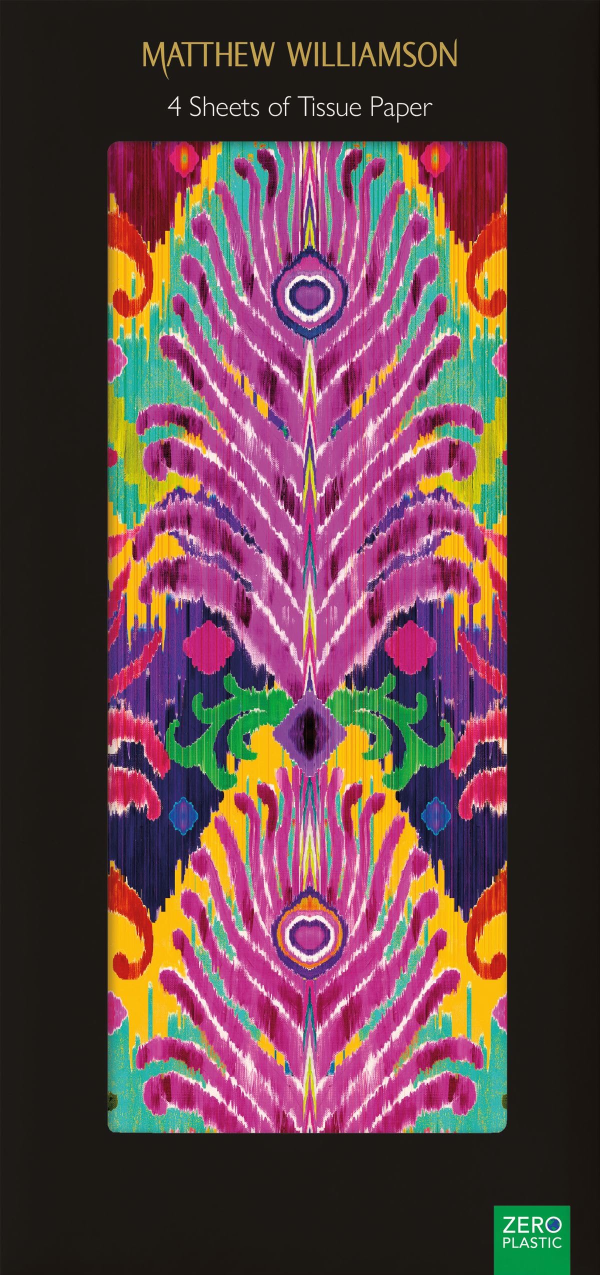 Matthew Williamson Peacock Ikat Pack of 4 Sheets of Tissue Paper