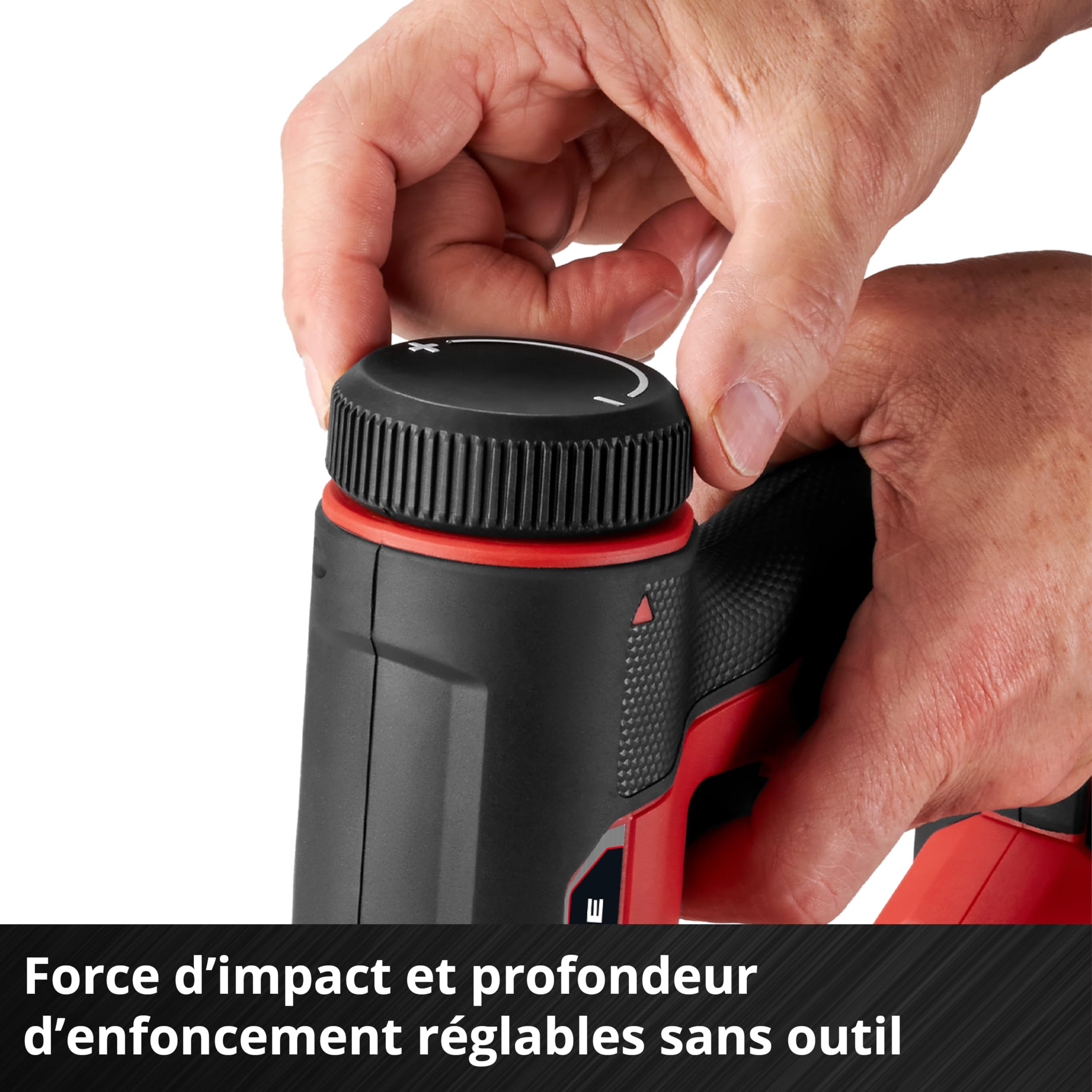 Einhell Agrafeuse-cloueuse sans fil TE-CN 18/32 Li-Solo Power X-Change (18 V, 20 coups/min, agrafes 25 mm max., clous 32 mm max., avec 300 agrafes/300 clous, sans batterie)