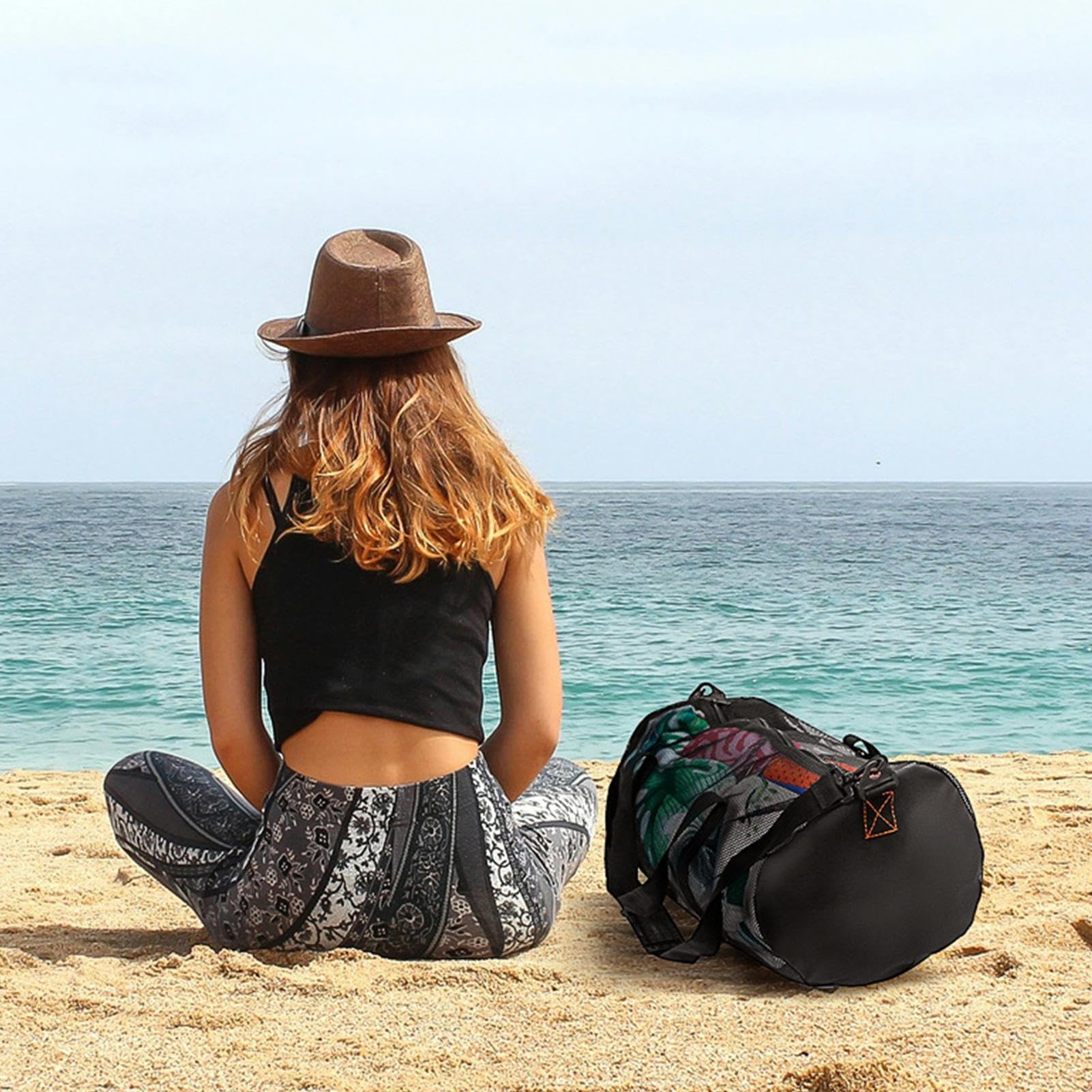 Sac d'Équipement de Plongée pour Voyage - Maille avec Tuba, Cylindre Pliable